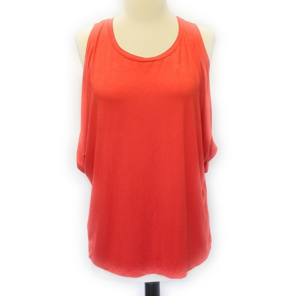 KUT FROM THE KLOTH Cold Shoulder Top Size L Large - Picture 2 of 8